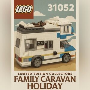 Lego RV Limited edition Collectors Family Caravan Holiday Complete building set